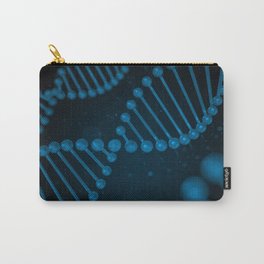 DNA strand on black background Carry-All Pouch