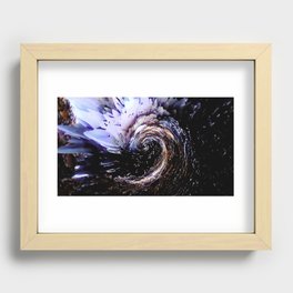 Abstract liquid hurricane Recessed Framed Print