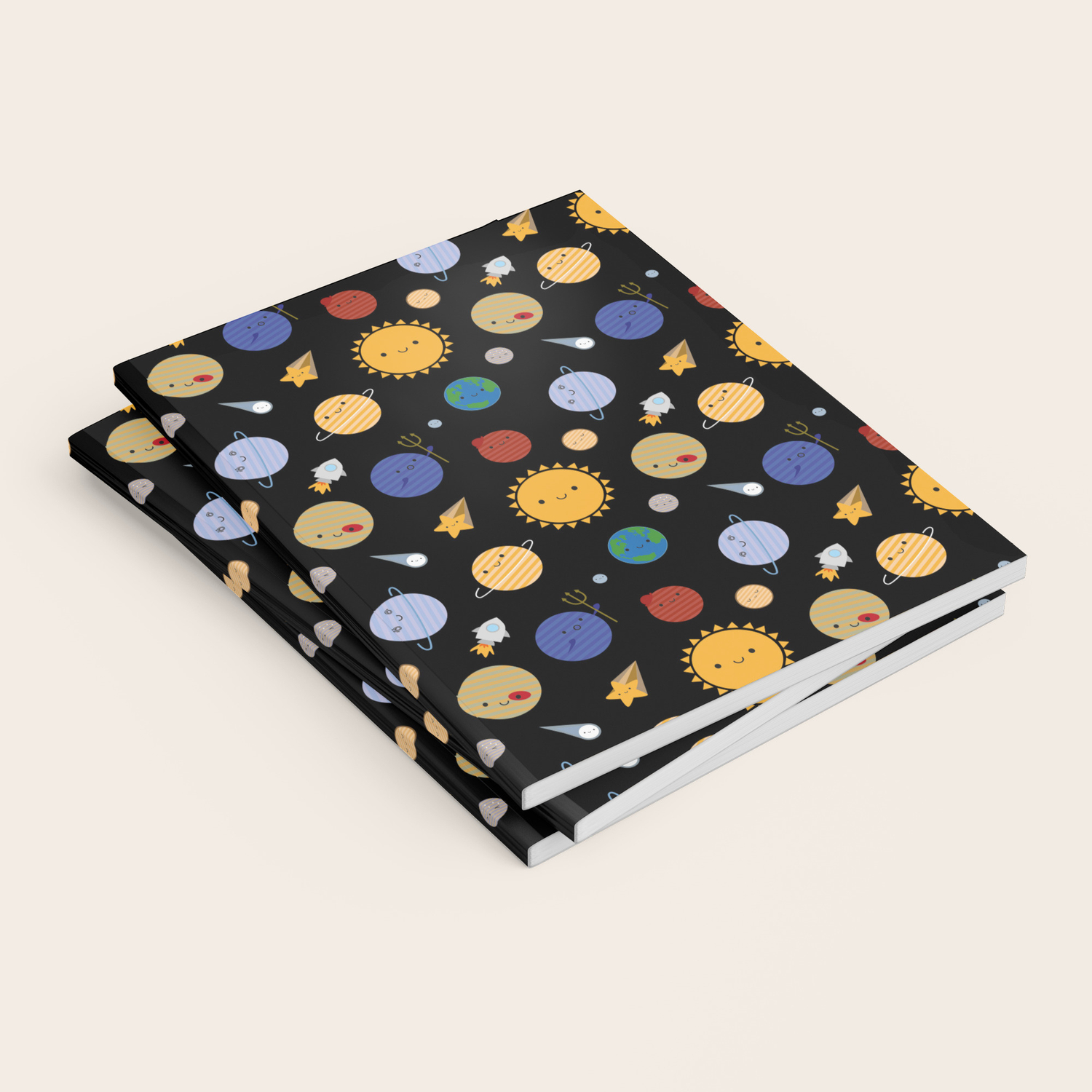 Kawaii Solar System Notebook