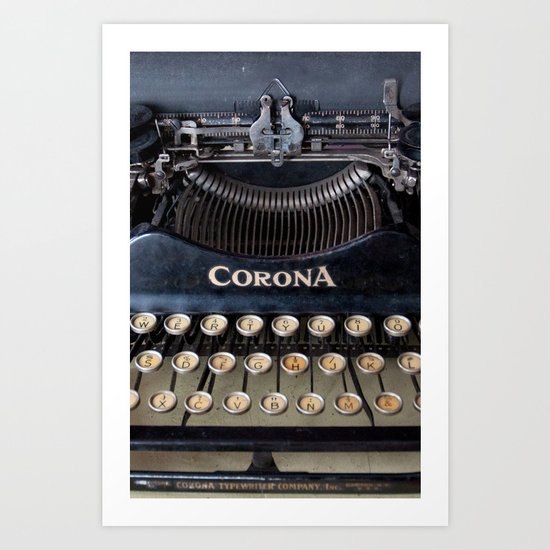 Corona Typewriter Art Print