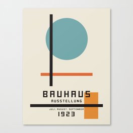 Vintage poster-Bauhaus Juli, August, September 1923. Canvas Print