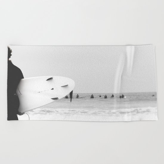 catch a wave II Beach Towel