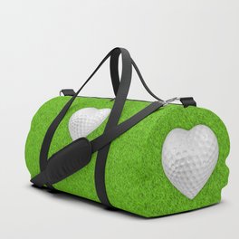 Golf ball heart / 3D render of heart shaped golf ball Duffle Bag