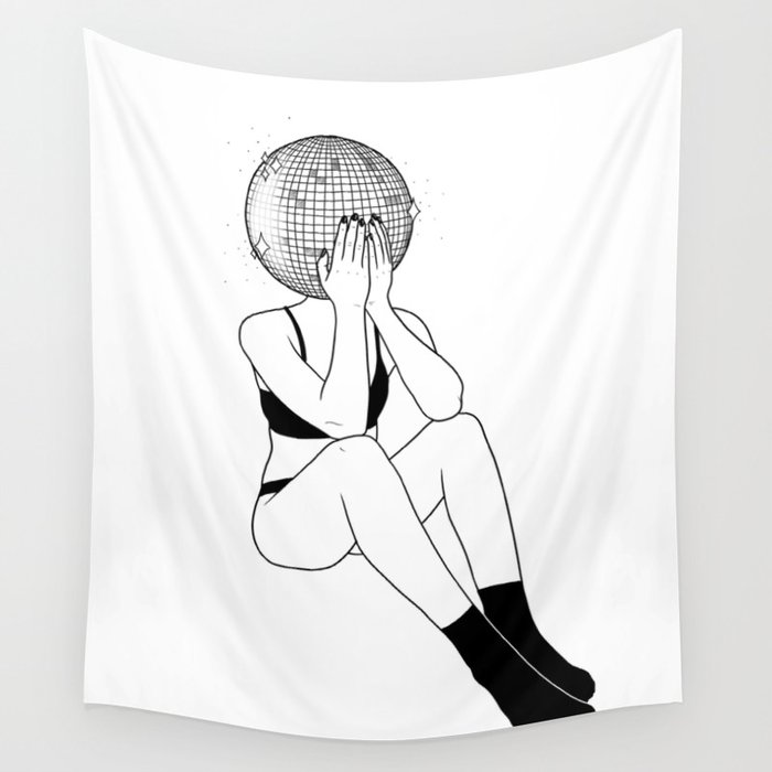 Disco girl Wall Tapestry