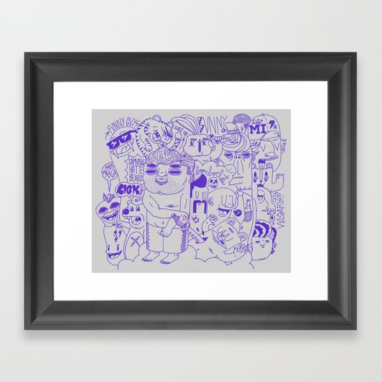 Funny Guys Framed Art Print