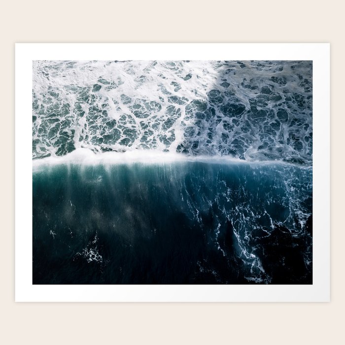 Sun Wave In The Atlantic Ocean Seascapes Art Print