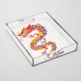 Chinese Dragon – Fiery Palette Acrylic Tray