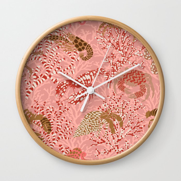 Vibrant coral reef Wall Clock