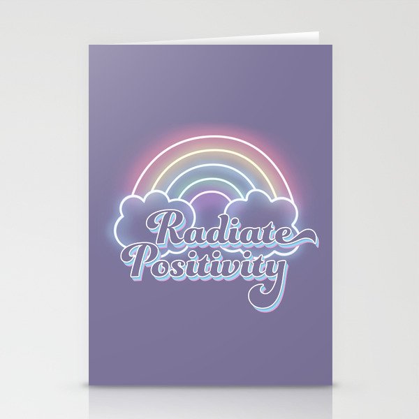 Radiate Positivity Rainbow Stationery Cards