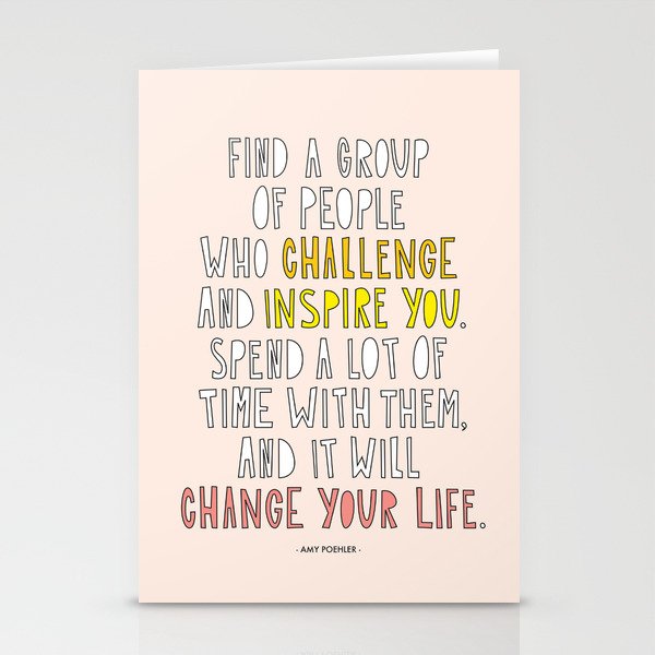 Amy Poehler commencement speech quote Stationery Cards