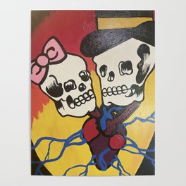 Skulls in Love Poster