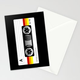Retro audio cassette tape Stationery Cards