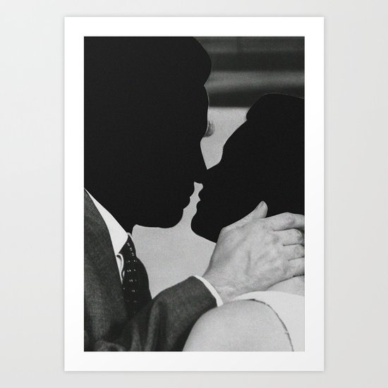 Faceless love Art Print