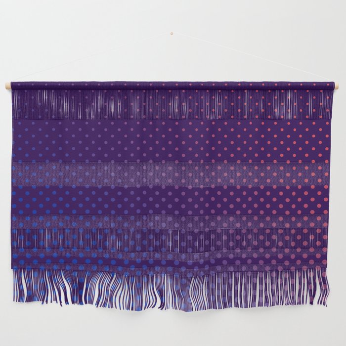 Purple and Pink Halftone Wall Hanging