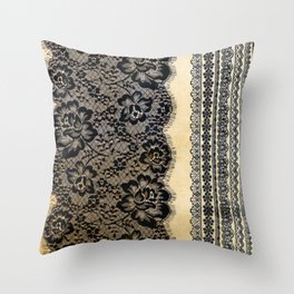 Old Lace  Throw Pillow