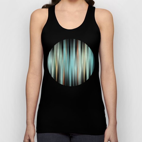 Colorful Abstract Stripes Unisex Tank Top