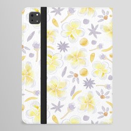 Frangipani (Yellow & White) iPad Folio Case