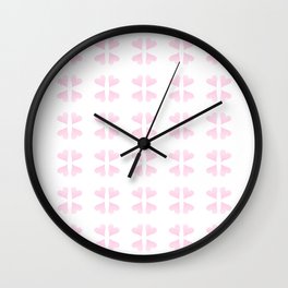 pink hearts 2 Wall Clock