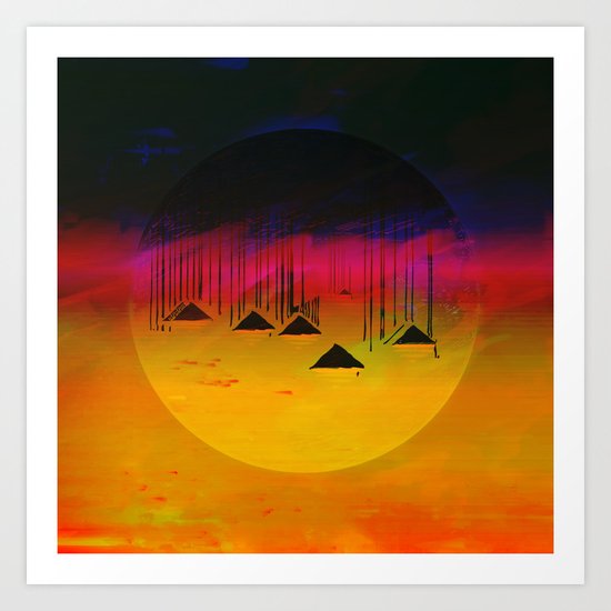 Pink Horizon / Archipelago 24-01-17 Art Print
