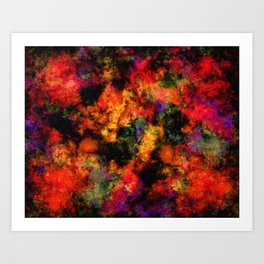 Dancing with a fire Art Print