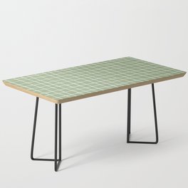 Sage Green Plaid Coffee Table