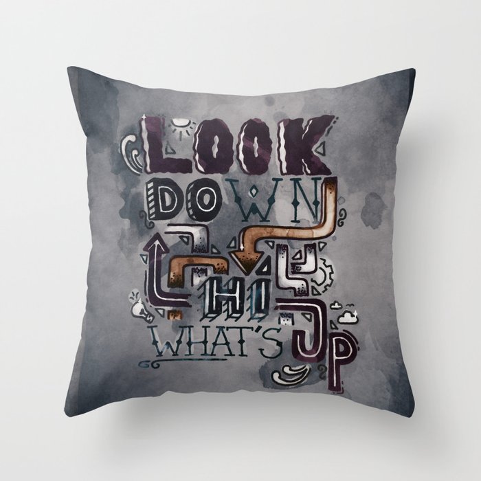 What's up Throw Pillow