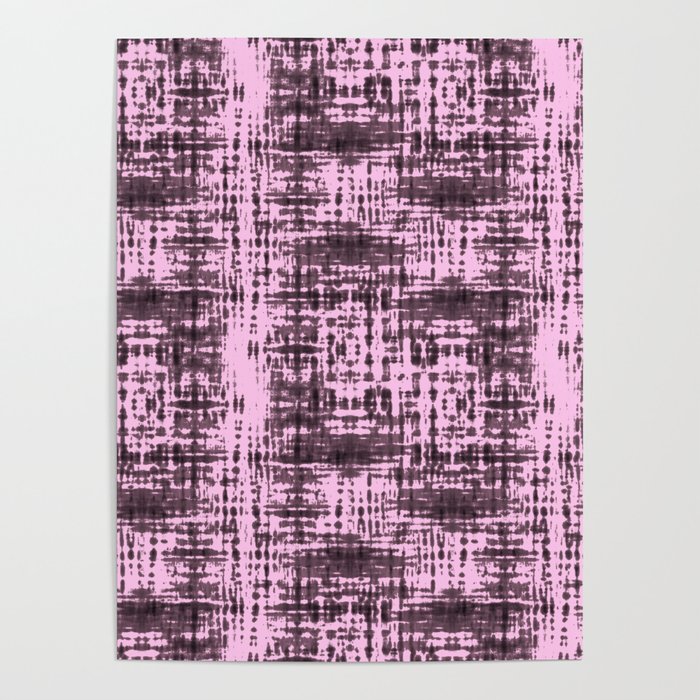 Hand Dyed Stripes Pink Poster