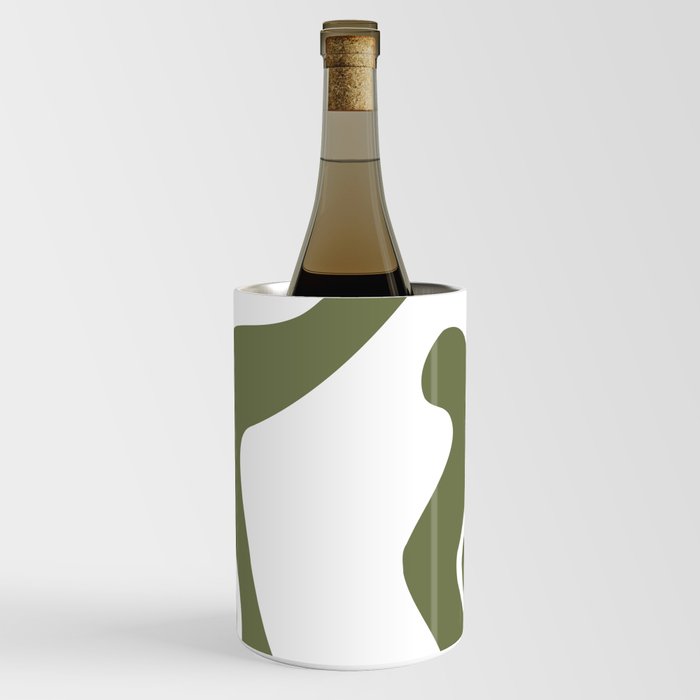 Army green abstract Wine Chiller