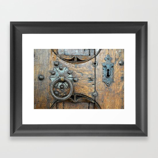 Church door Framed Art Print