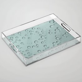 Raindrops on Glass Acrylic Tray