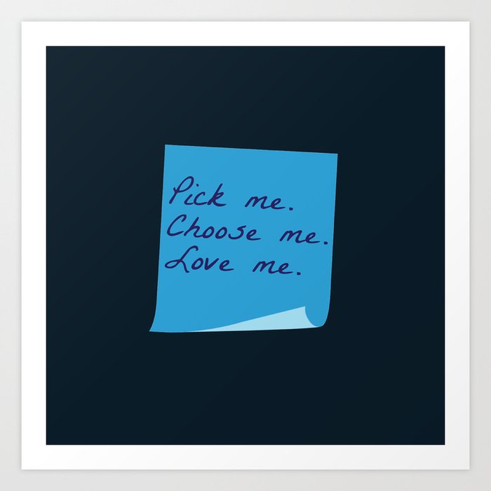 Pick Me. Choose Me. Love Me. (MerDer, Grey's Anatomy) Art Print