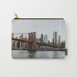 Skyline with Brooklyn Bridge - 2 | Colourful Travel Photography | New York City, America (USA) Carry-All Pouch