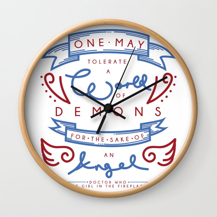 Angels and Demons Wall Clock