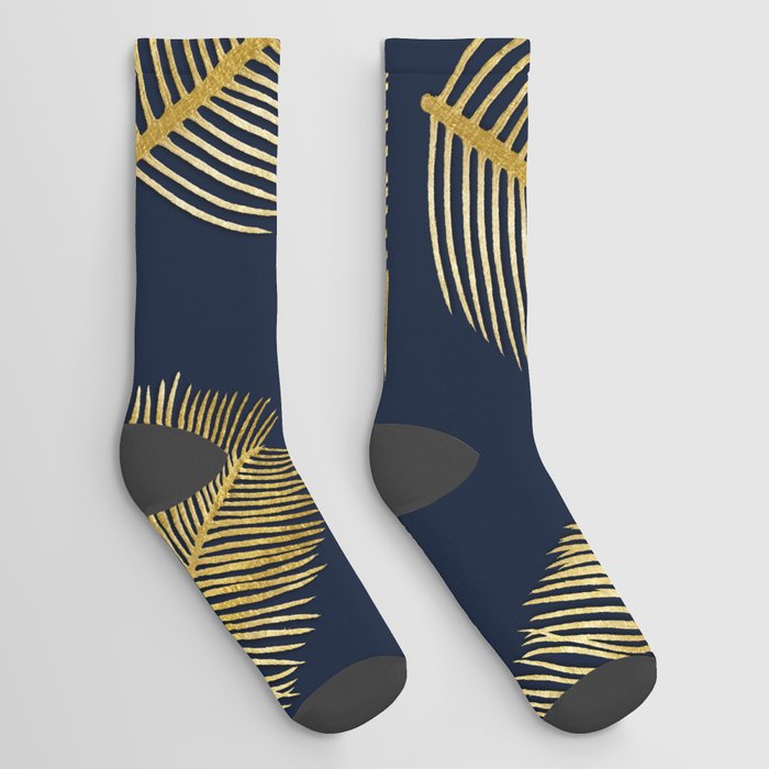 leaves pattern Socks