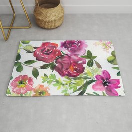 the pink flowers N.o 4 Area & Throw Rug