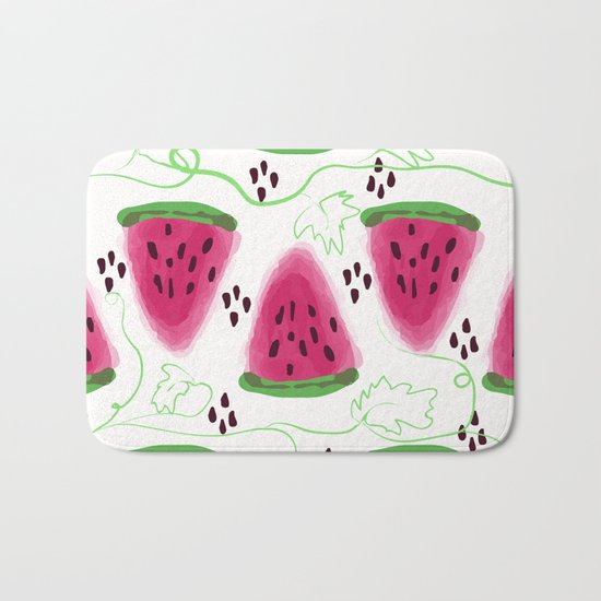 Watermelon pattern. Bath Mat