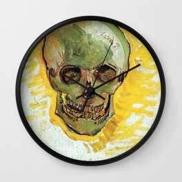 Vincent Van Gogh - Skull (new color editing) Wall Clock