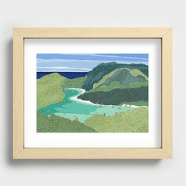 Frenchman Bay Recessed Framed Print