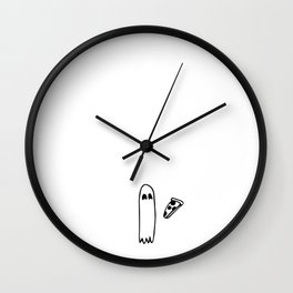 Pizza Ghost Wall Clock