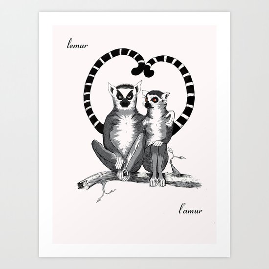 Lemur L'amur Art Print