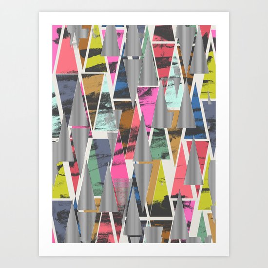 Triangles 21 Art Print