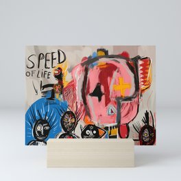 "The speed of life" Street art graffiti and art brut Mini Art Print