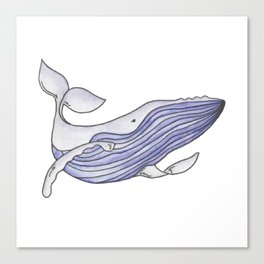Whale-ley Good Time Canvas Print