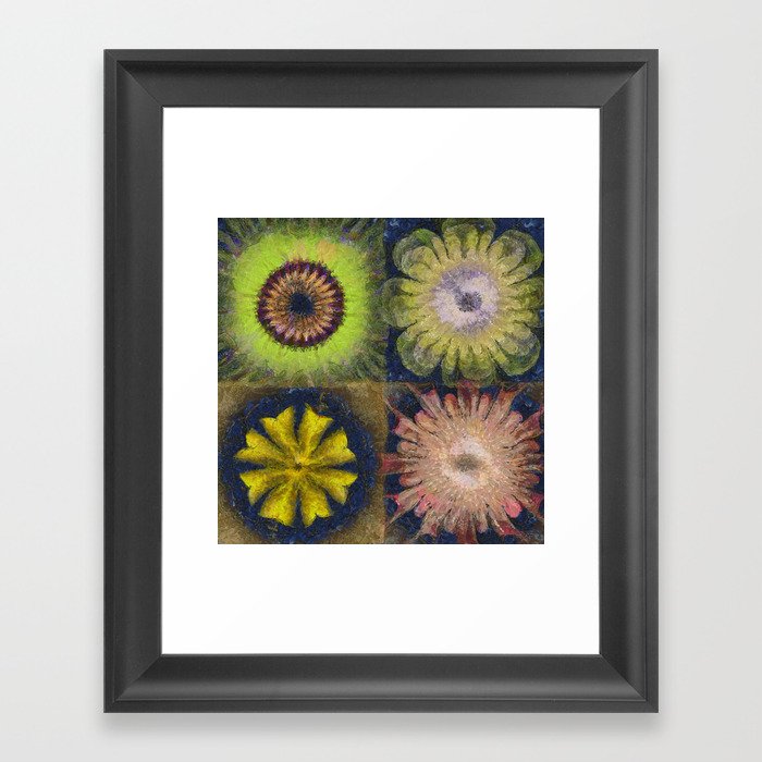 Methylator Structure Flowers  ID:16165-011604-36970 Framed Art Print
