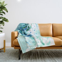 Turquoise throw blanket and pillows cheap