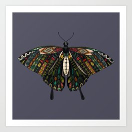 swallowtail butterfly dusk Art Print