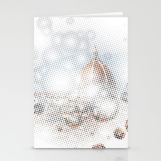 rain drops on Florence Stationery Cards