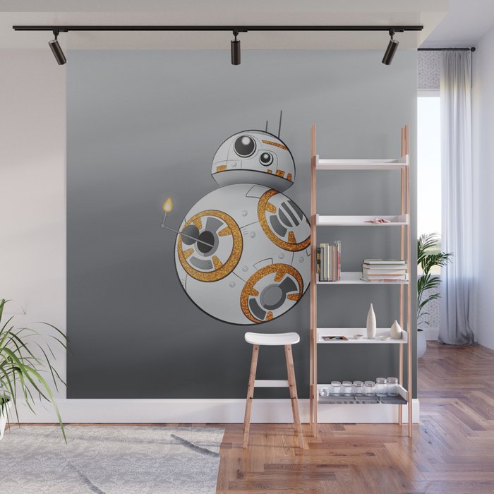 War In The Stars Bb 8 Wall Mural By Madameace Society6