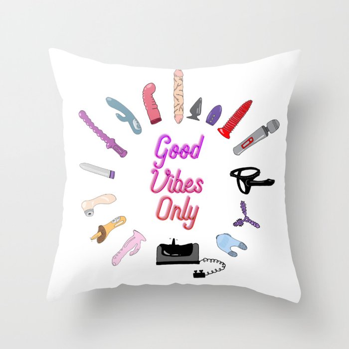 Good vibes throw pillow sales