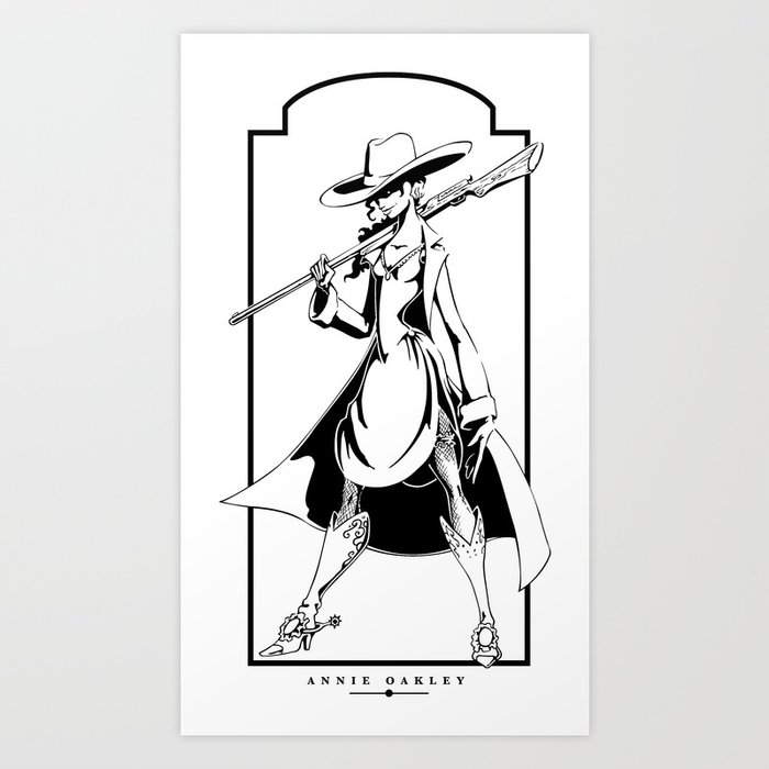 Annie Oakley Art Print by balberson | Society6